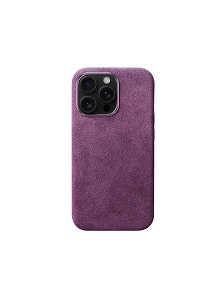 Чехол YTF-Carbon MagSafe(Big Hole Ring) Alcantara Iphone 16Pro Max Purple
