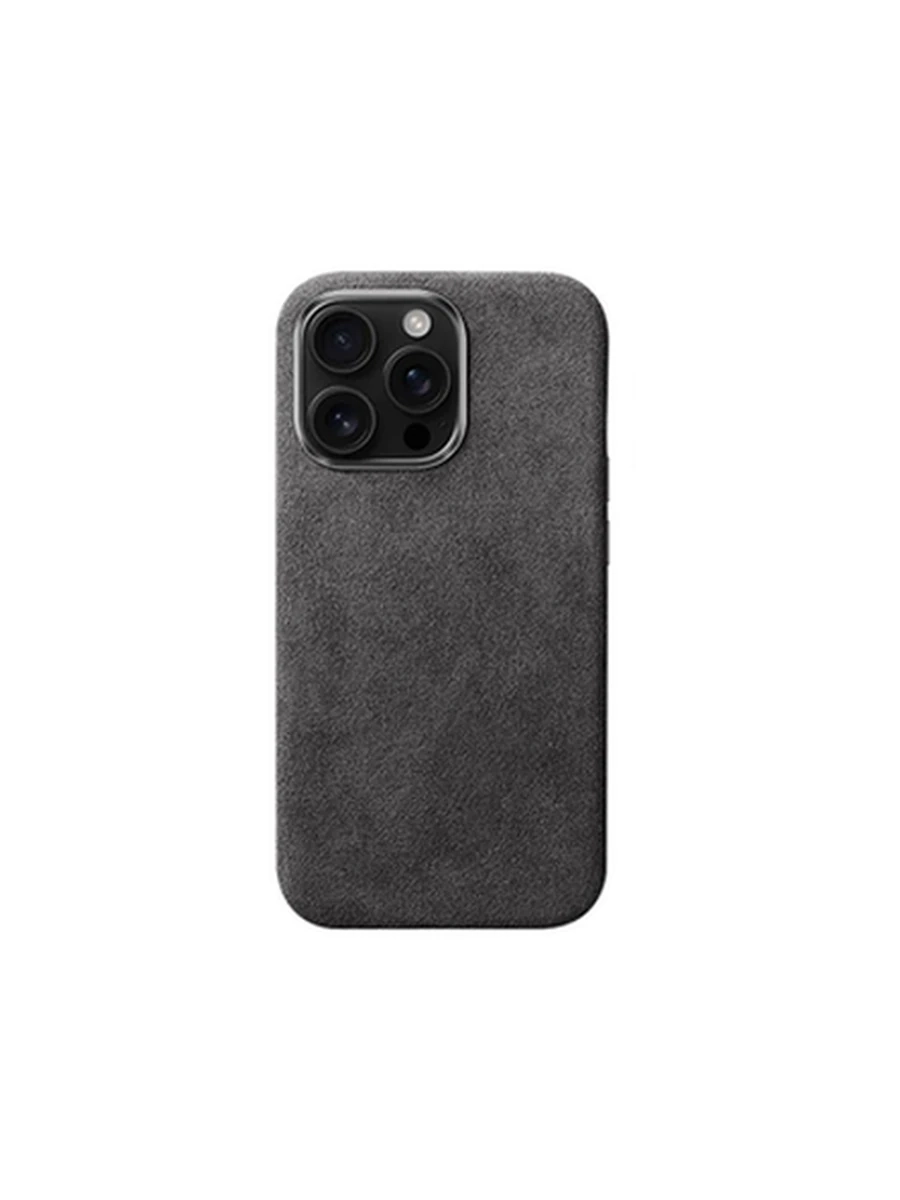 Чехол YTF-Carbon MagSafe(Big Hole Ring) Alcantara Iphone 15Pro Max Black