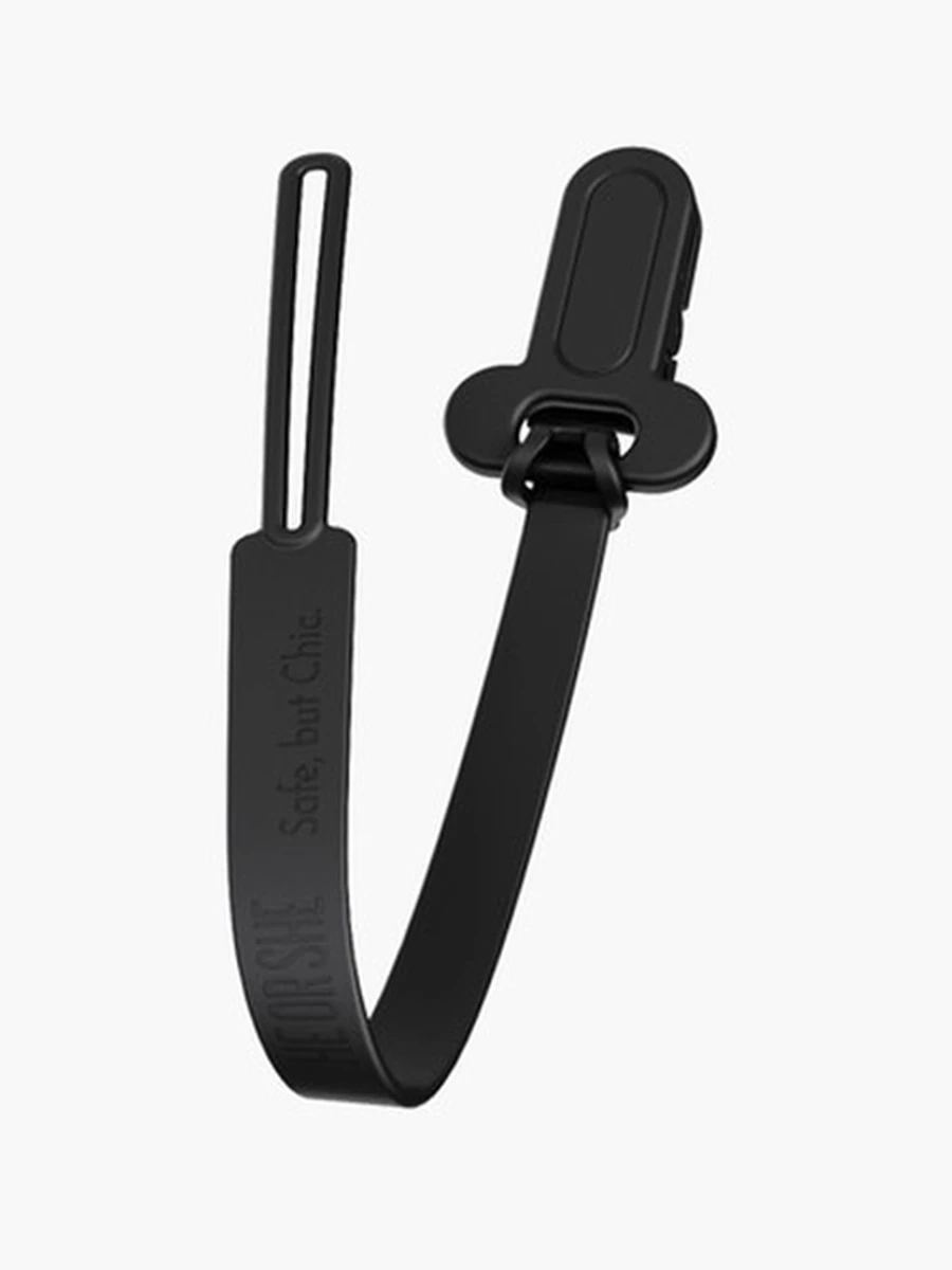 Heorshe Pacifier Chain Black Держатель для пустышки