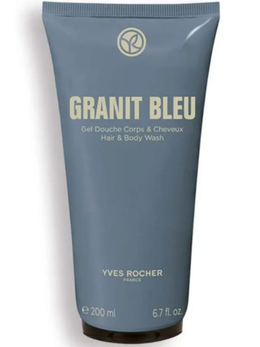 Yves Rocher Шампунь-Гель для Душа Granit Bleu, 200 мл