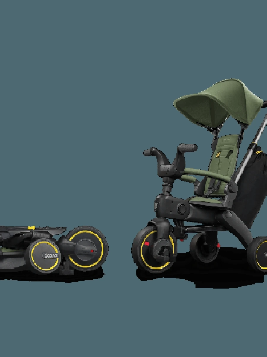 Складной трехколесный велосипед Doona Liki Trike S3, Desert Green