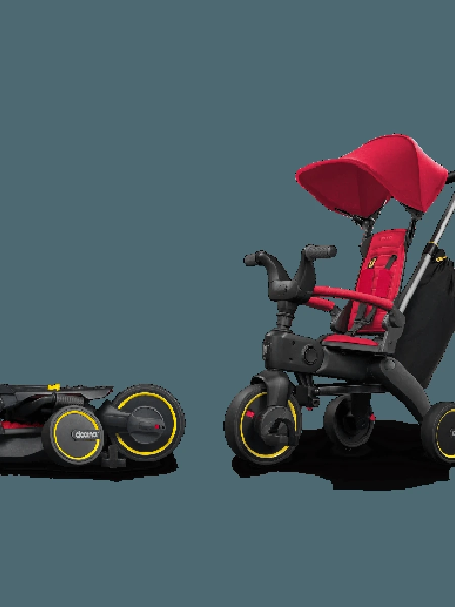 Складной трехколесный велосипед Doona Liki Trike S3, Flame Red