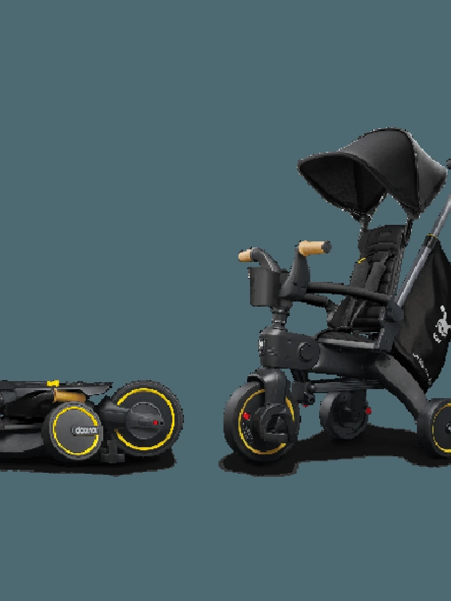 Складной трехколесный велосипед Doona Liki Trike S5 Nitro Black