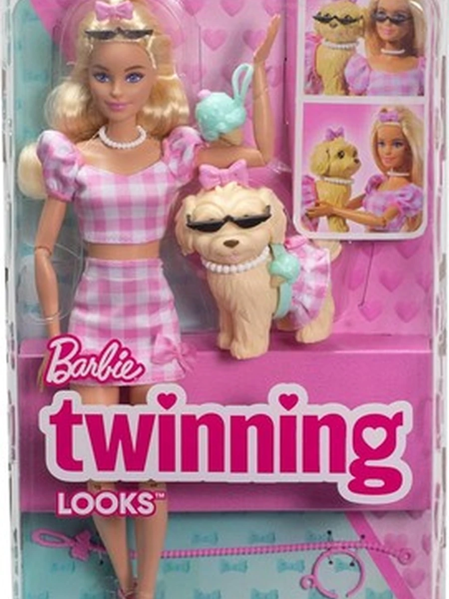 Кукла модельная Barbie Twinning Looks Bows высота 29 см