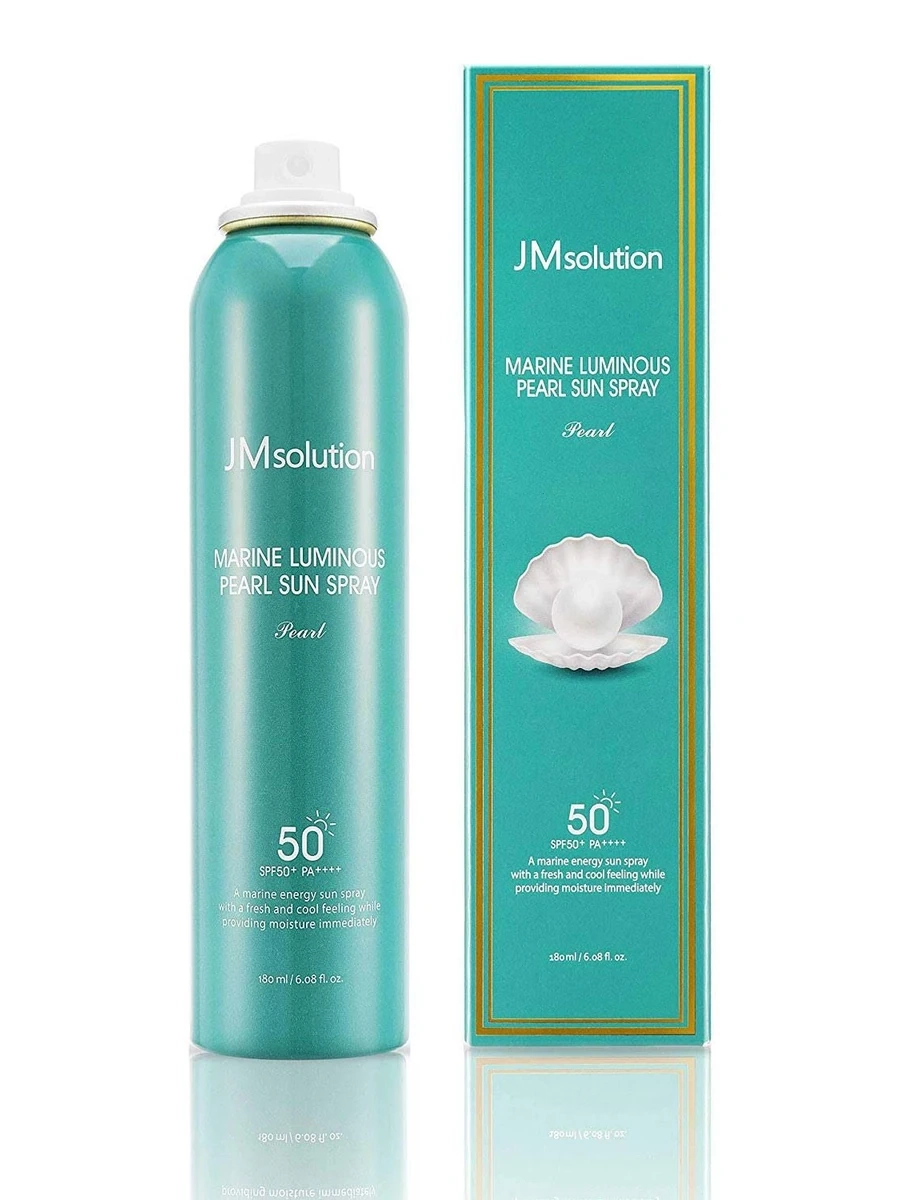 Солнцезащитный спрей с жемчугом JMsolution Marine Luminous Pearl Sun Protection Sun Spray SPF50+ PA+++