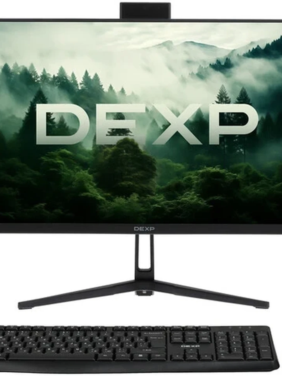 23.8" Моноблок DEXP Atlas AT33HE [Intel Core i3-1215U, 16ГБ RAM DDR4, 512ГБ SSD M2 PCI-E, K, черный]