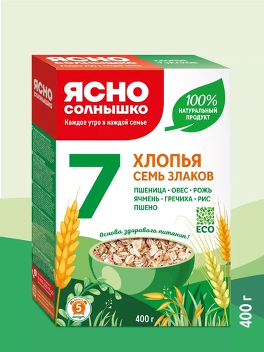 Хлопья 7 злаков 400 гр