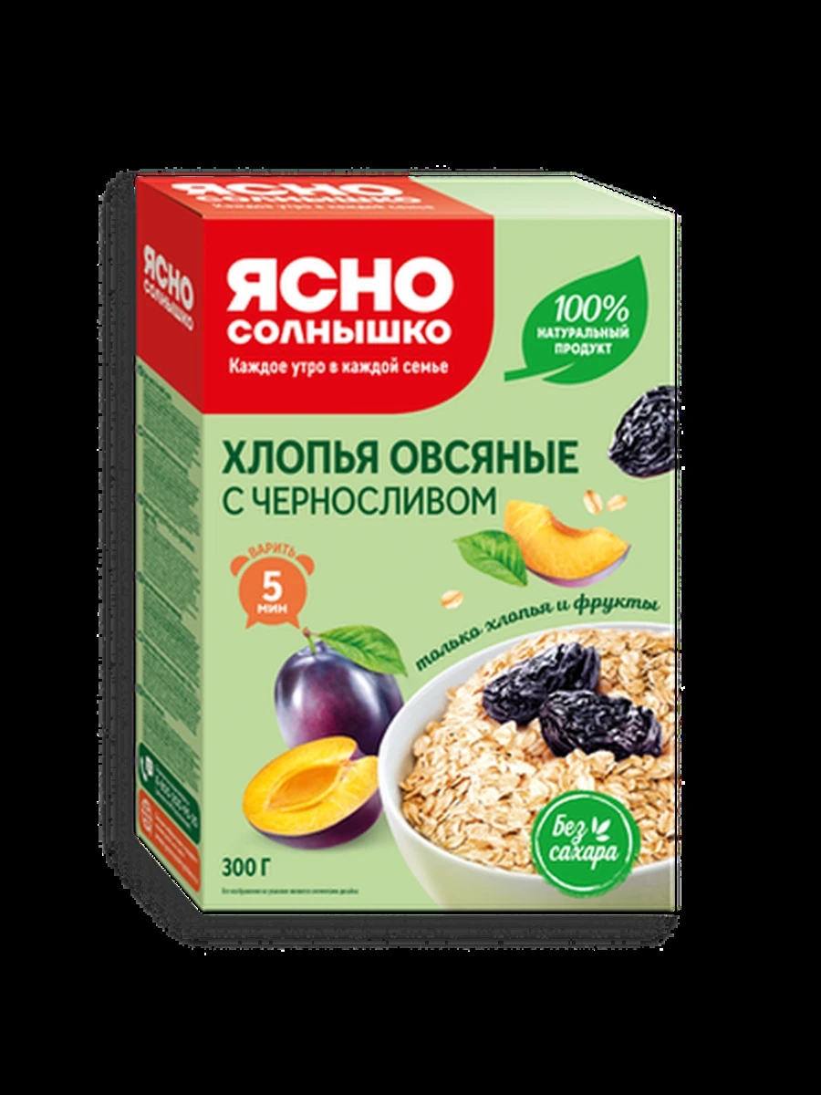 Хлопья Овсяные с черносливом 300 г