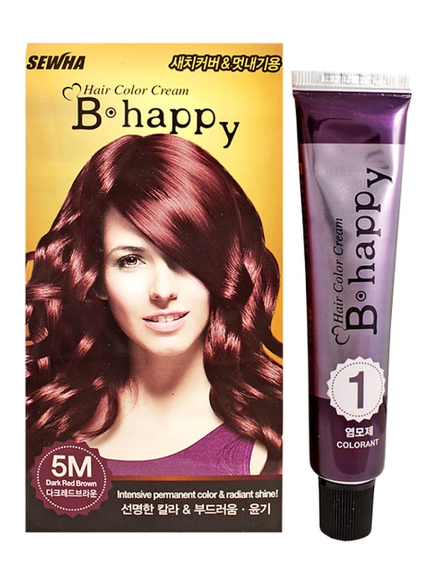 Краска для волос B happy 5M Dark Red Brown