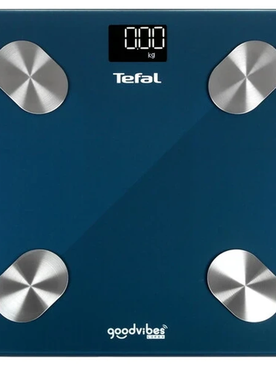 Весы Tefal BM9620S1 Goodvibes, серый [диагностические, материал-стекло, Bluetooth, светящиеся символы, приложение]
