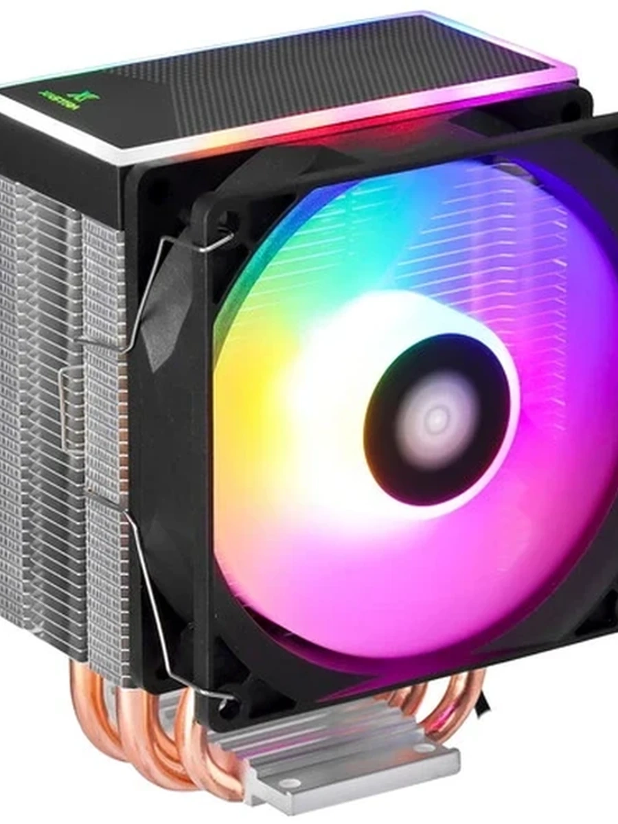 Кулер XASTRA AE904 FRGB LGA1851/1700/1200/115X/AM5/AM4 (30шт/кор, TDP 160W, 4 тепл.трубки , PWM FAN FRGB 92mm , top cover with FRGB LED ) RET