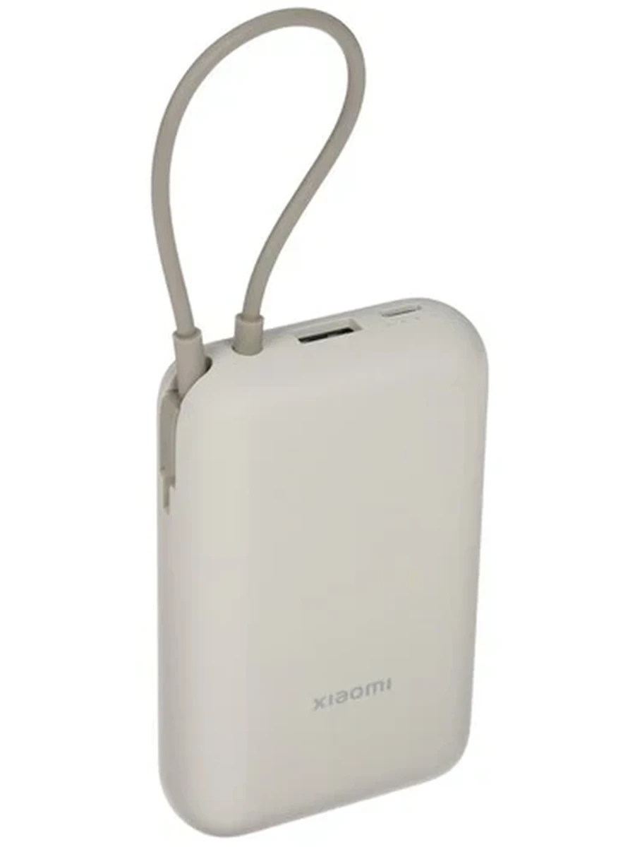 Портативный аккумулятор Xiaomi 10000mAh (Integrated Cable) Tan GL [BHR9072GL]