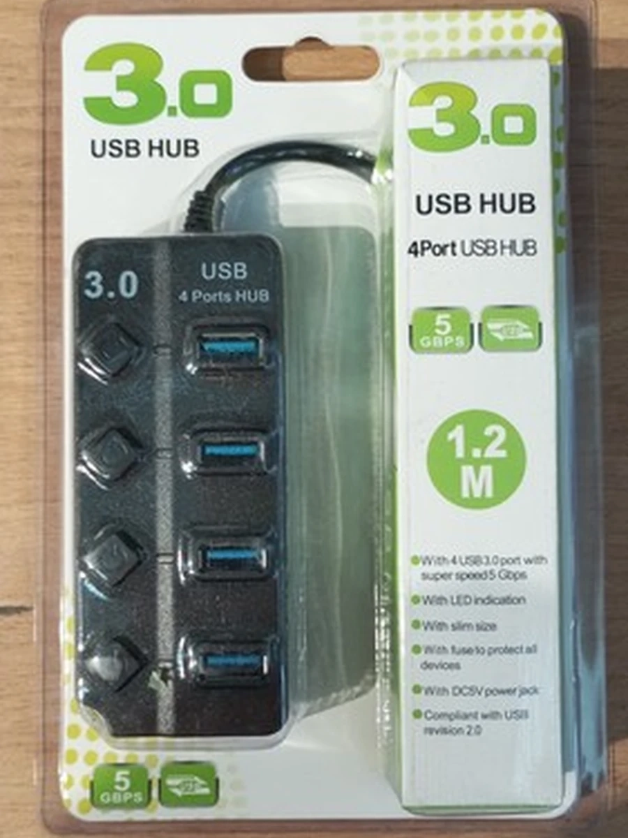 HUB USB 3.0 4port USB 1.2M 5GBPS