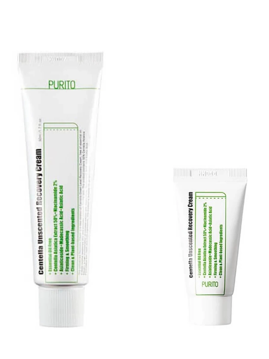 Восстанавливающий крем с комплексом центеллы Purito Centella Unscented Recovery Cream