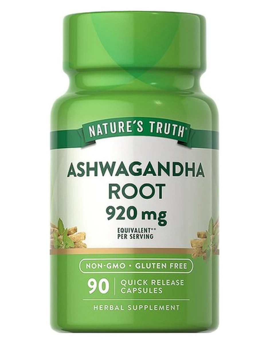 Ашваганда. От стресса, от бессонницы. Ashwagandha root,  Natures truth, 920mg