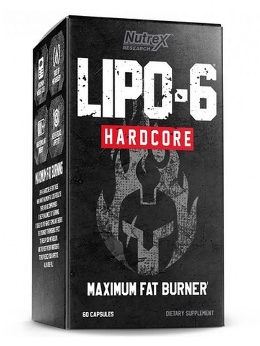 Жиросжигатель Lipo-6, Nutrex, 60 капс