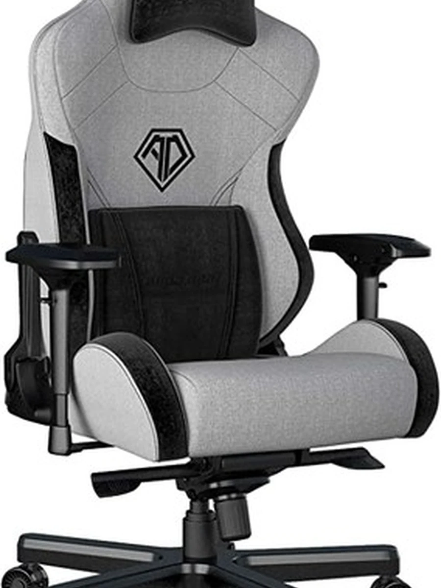Gaming Chair AD12XLLA-01-GB AndaSeat T-Pro II Premium GRAY&BLACK 4D Armrest 65mm wheels Fabric