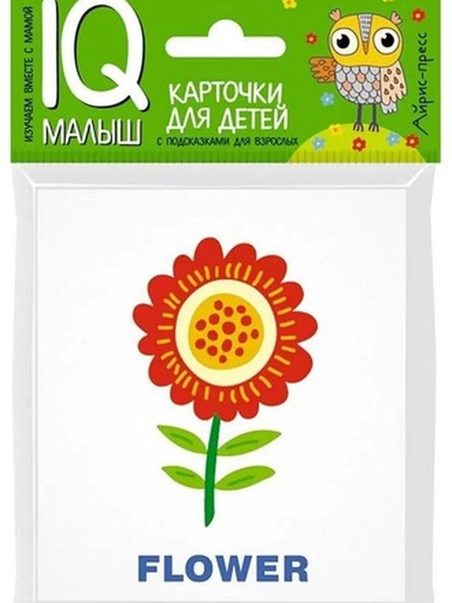 IQ малыш Карточки для детей Plants. Растения /Айрис/