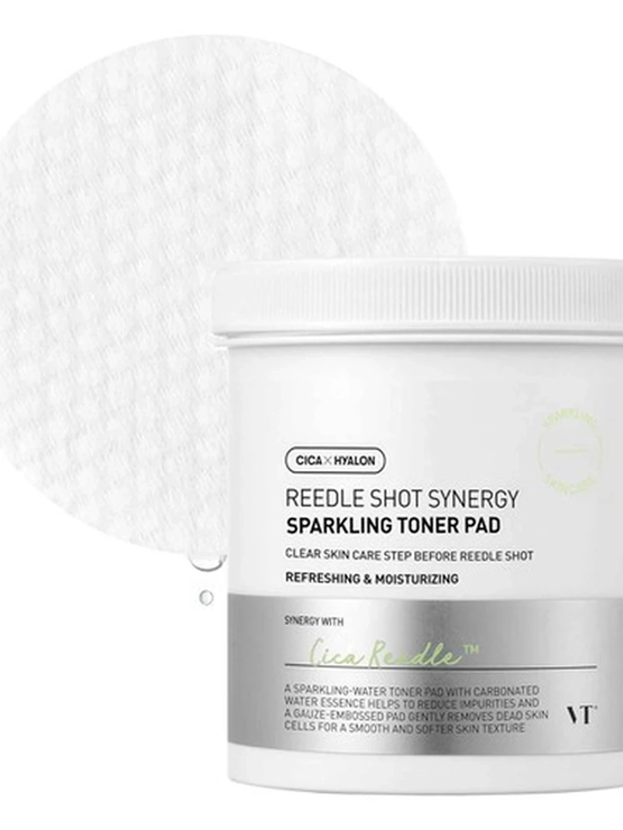 VT Reedle Shot Synergy Sparkling Toner Pad