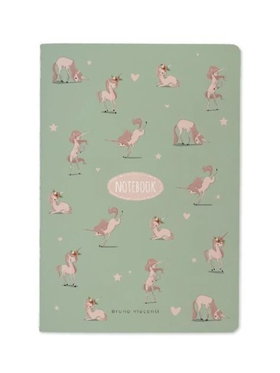 ТЕТРАДЬ А5, Bruno Visconti "UNICORN. РОЗОВЫЕ СНЫ" 40л. клетка