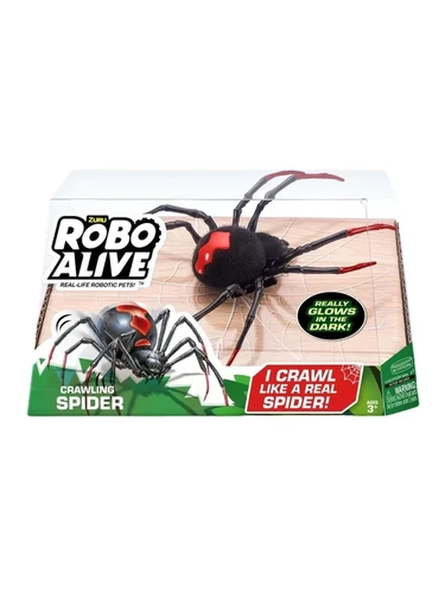 Zuru Robo Alive Интерактивная игрушка Ползущий Паук "CRAWLING SPIDER" с эффектом вибрации