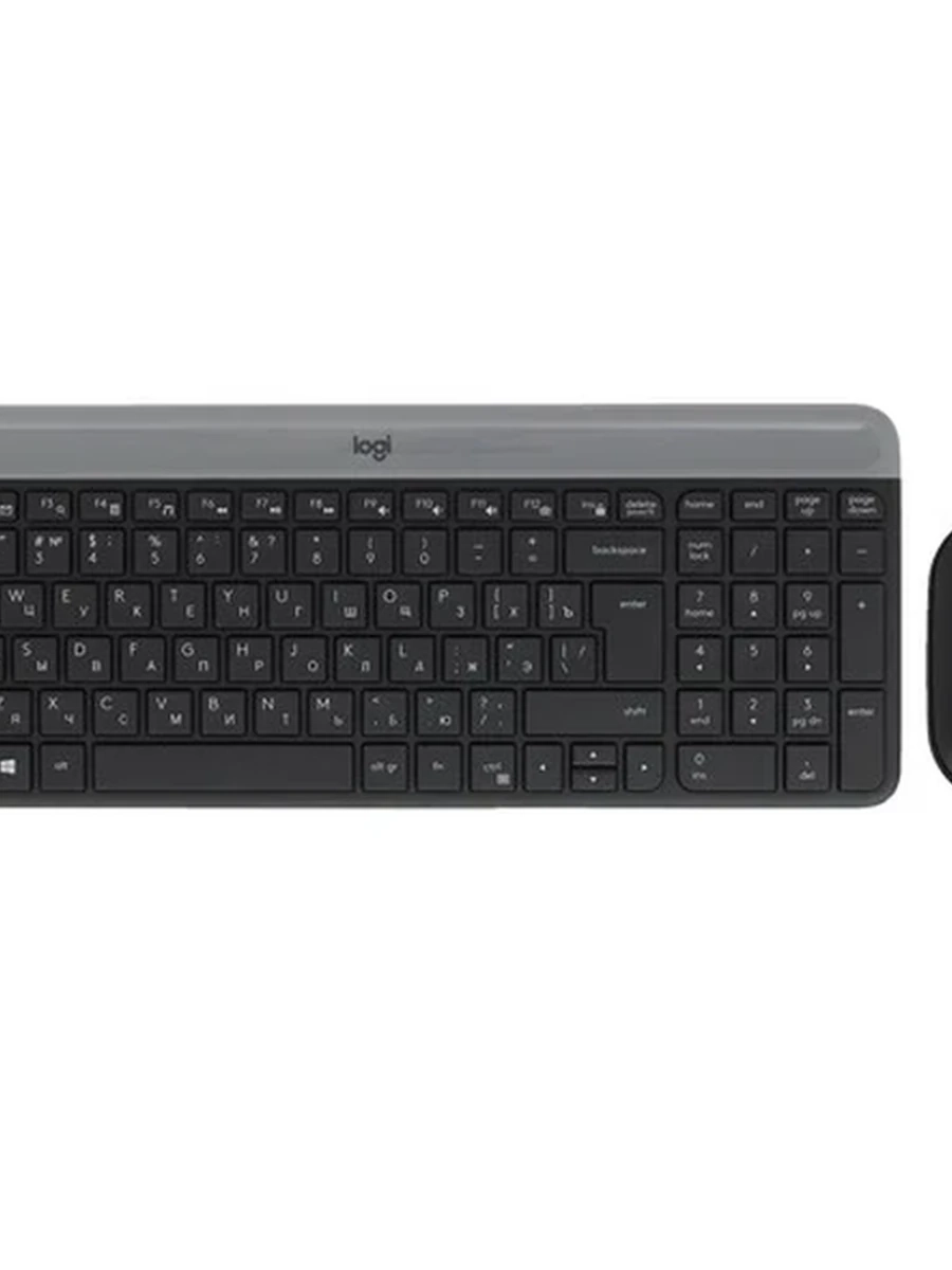 Клавиатура+мышь беспроводная Logitech Slim Combo MK470 Black (920-009180) - CN