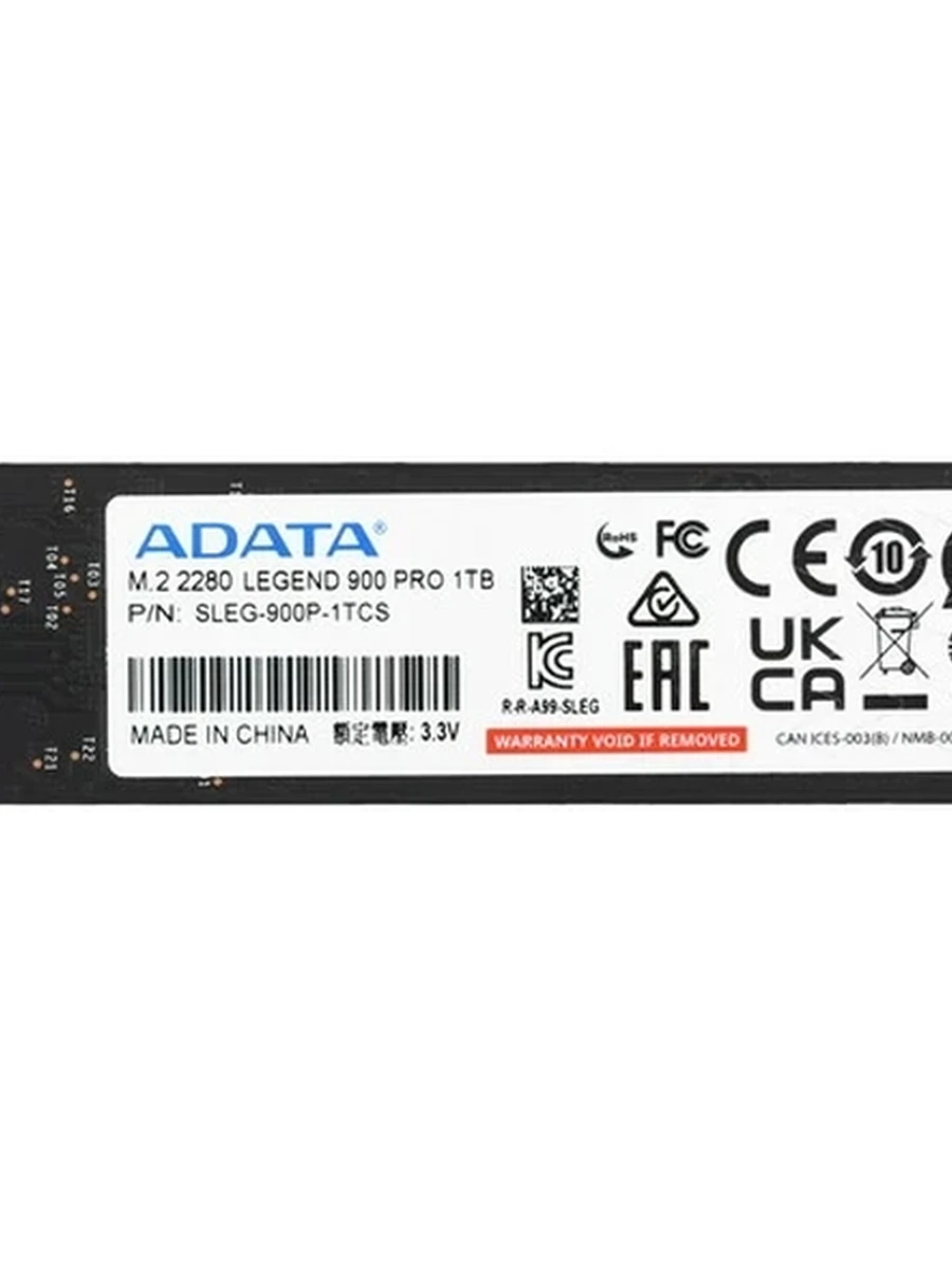 Твердотельный накопитель SSD M.2 2280 1Tb A-Data LEGEND 900 PRO [SLEG-900P-1TCS] 3D NAND (R7400/W6000MB/s)