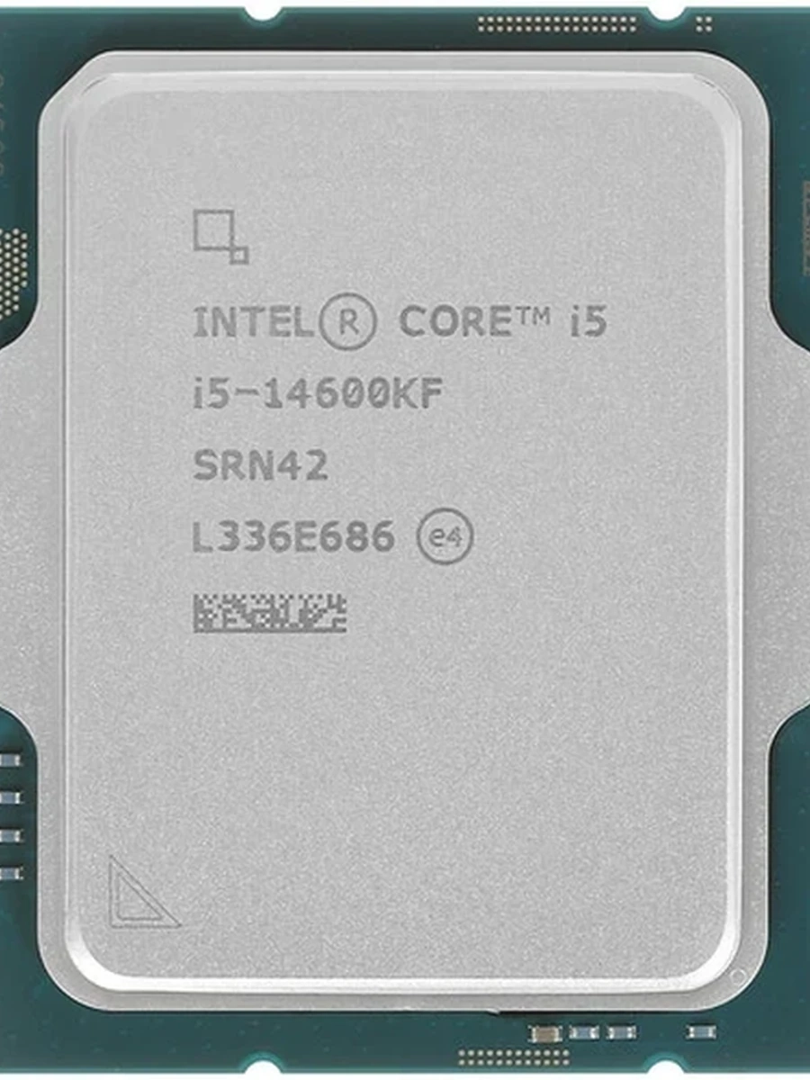 Процессор Intel Core i5-14600KF 3.5/5.3GHz, 14C(6P+8E)/20T, 24Mb L3, DDR4-3200, DDR5-5600, TDP-125W, LGA1700, OEM