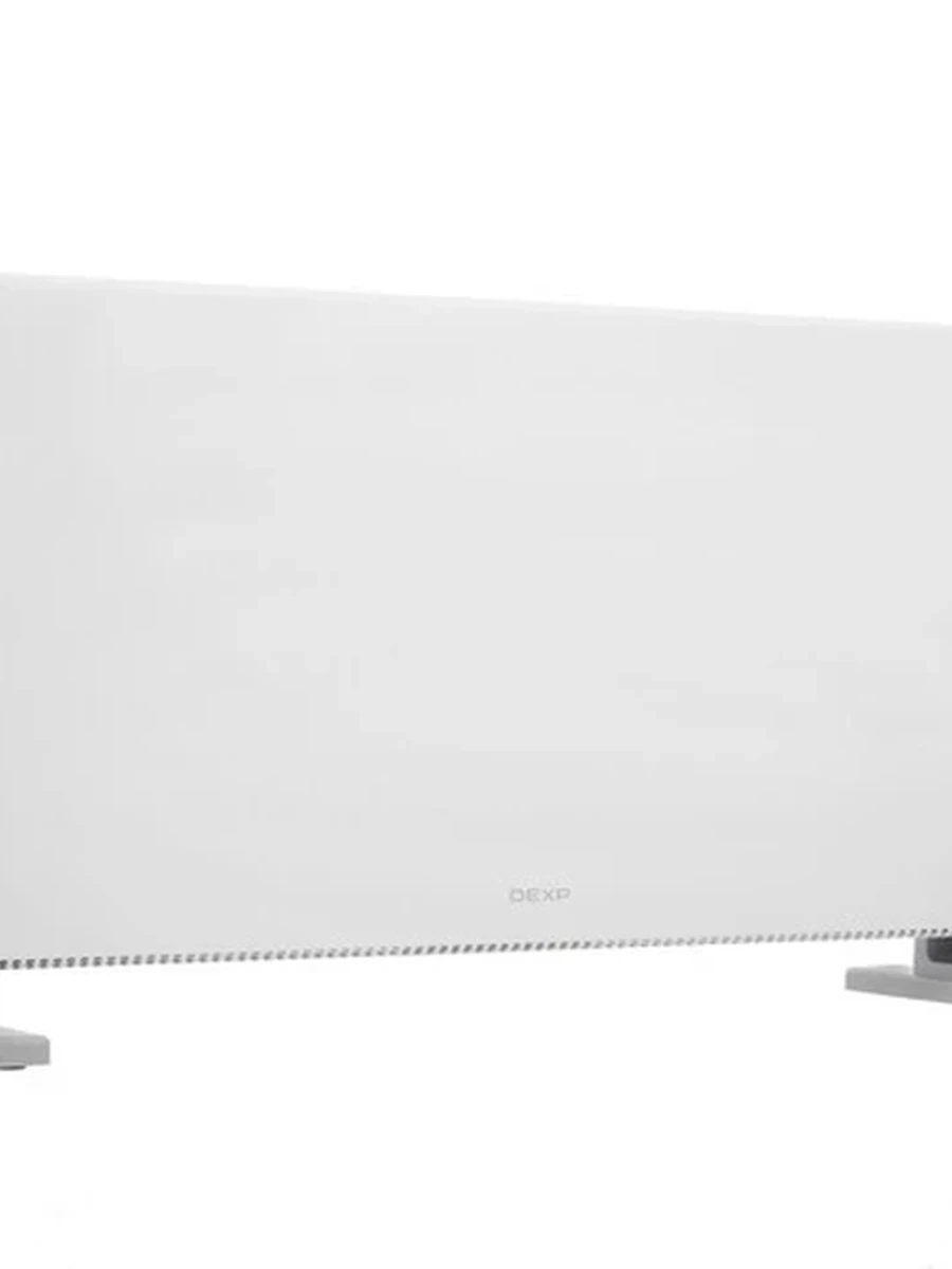 Конвектор DEXP CH-2000WE [напольный, 2000 Вт, 20 м², электронный термостат, монолитный (Х-образный), белый]