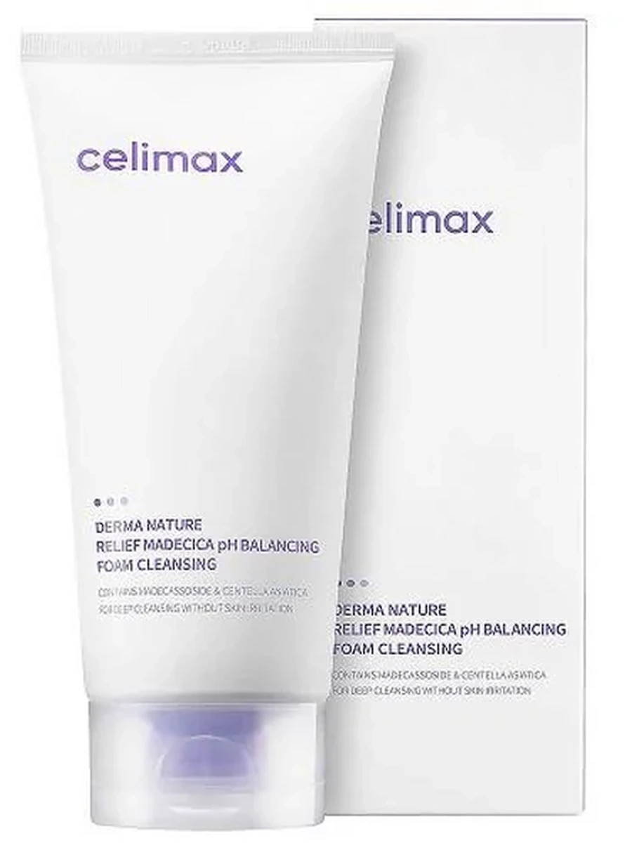 ПЕНКА ДЛЯ УМЫВАНИЯ DERMA NATURE RELIEF MADECICA PH BALANSING FOAM CLEANSING 150ML (CELIMAX)