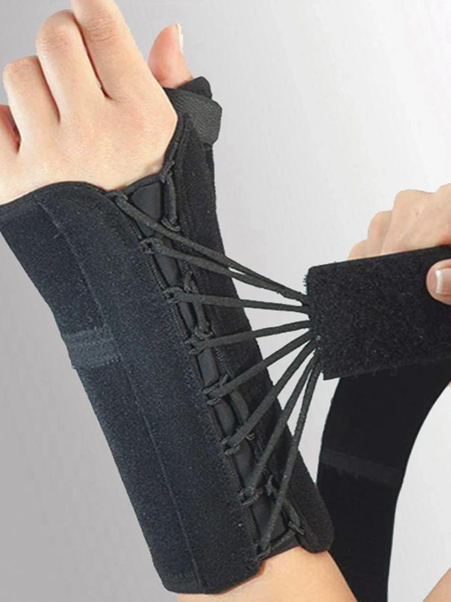 REF 603 Повязка-шина лучезапястная на шнурках. Двусторонняя.   (сетчатая ткань)