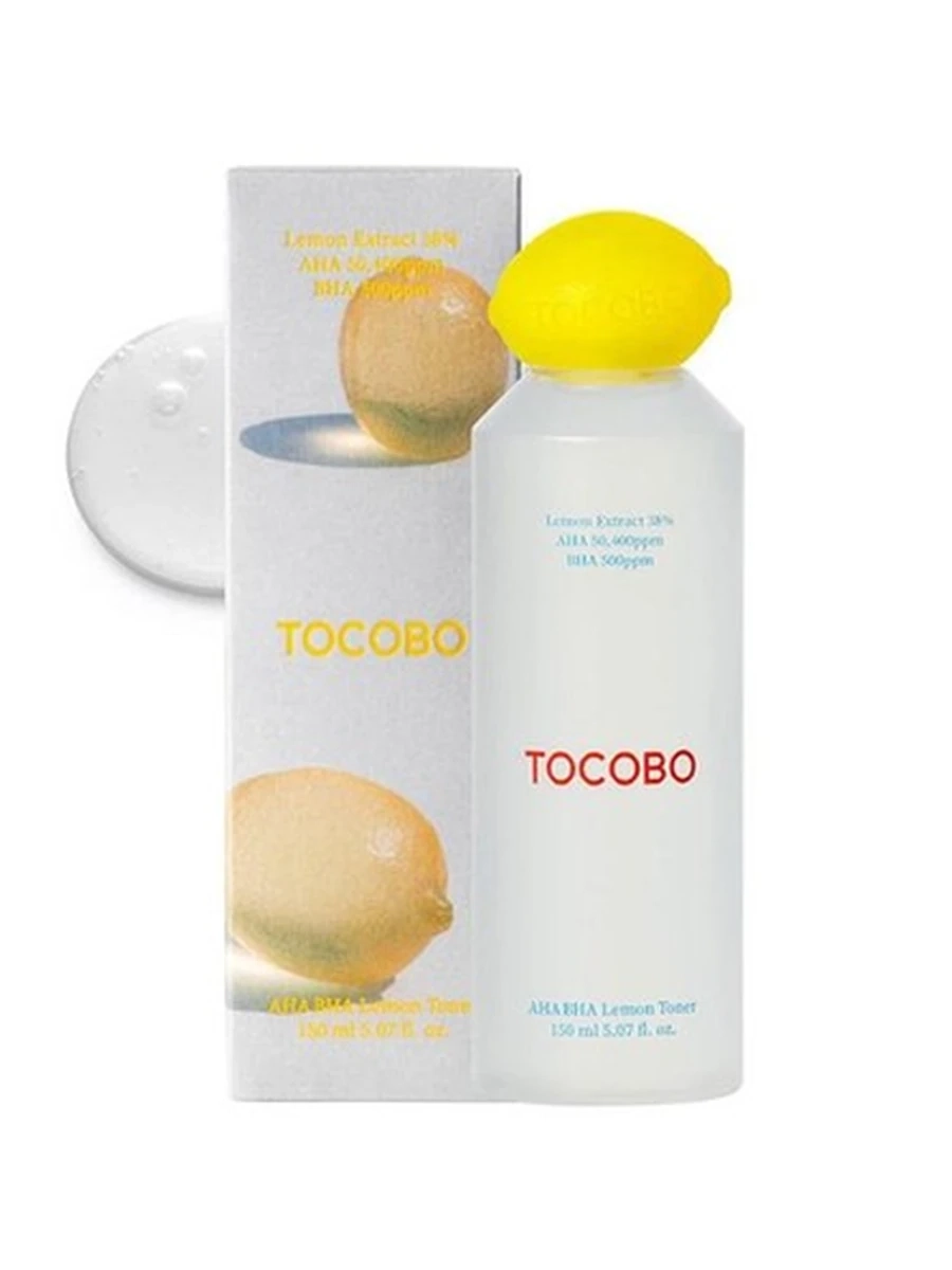 ТОНЕР ДЛЯ ЛИЦА AHA BHA LEMON TONER 150ML (TOCOBO)