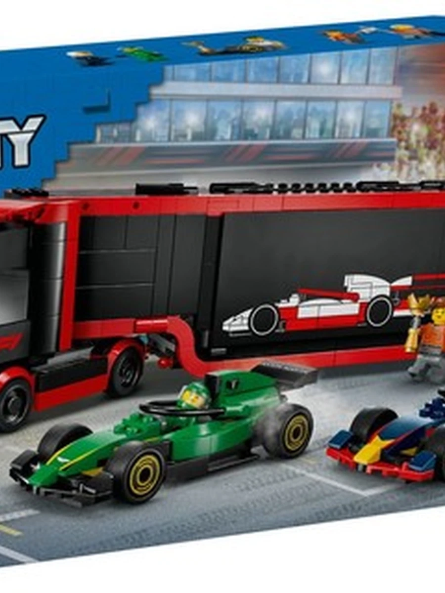 Lego 60445 Город Грузовик F1® с болидами RB20 и AMR24 F1®