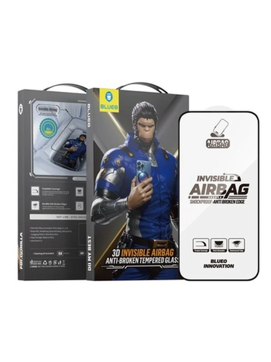 Защитные стёкла BLUEO HD ANTI-BROKEN iPhone 16 Pro Max 3D Invisible Airbag