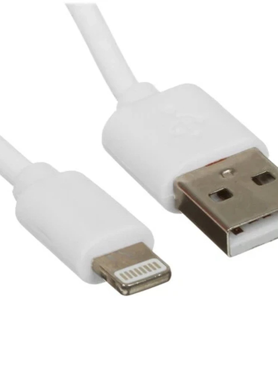 Кабель 8pin - USB 2.0 Aceline ( 1м, 2,1А, Круглый, PVC оболочка, PVC коннектора, Белый)[FD82A0PP10RWHC]