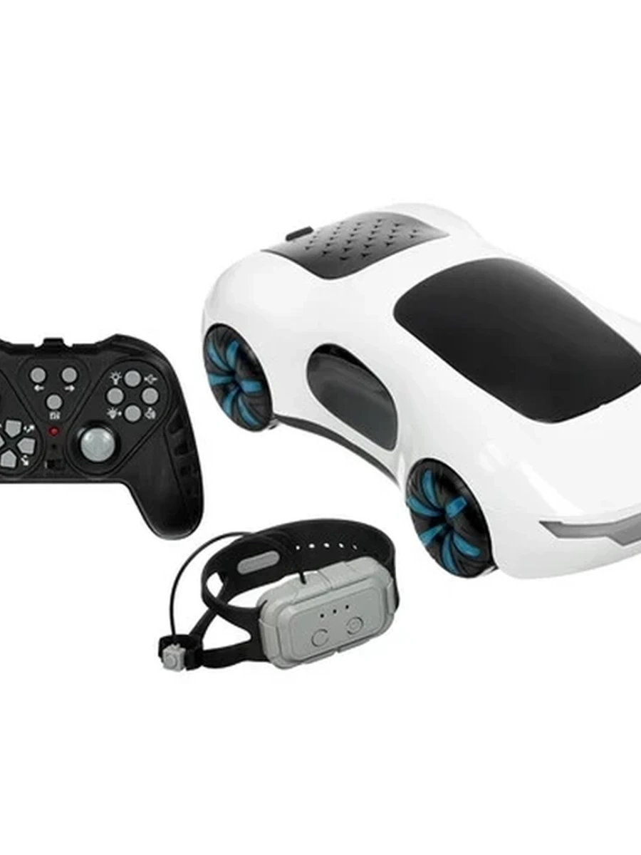 Радиоуправляемая машина Aceline Drift Racing Car [масштаб 1:14, 4WD, 1200 мАч, до 50 минут, пар, подсветка, звуковые эффекты, белый]