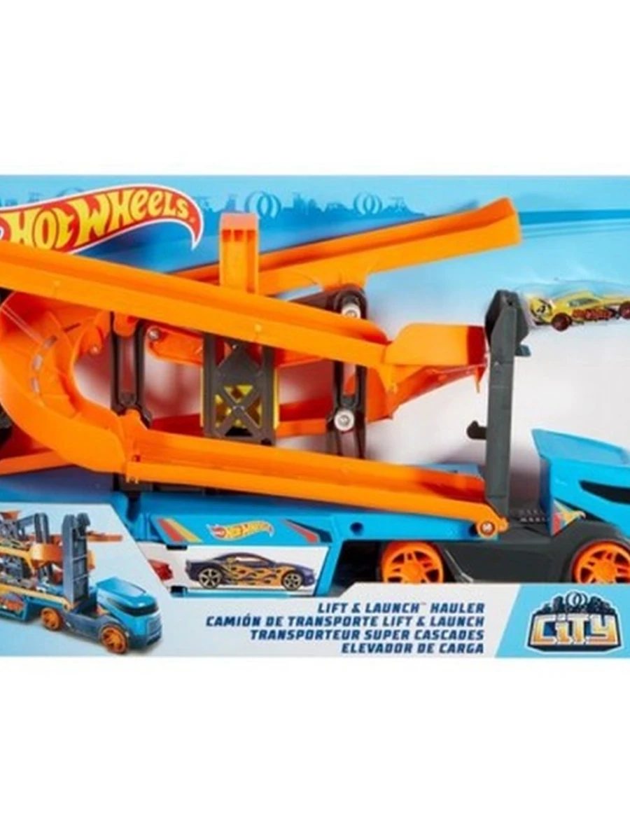 Машина Hot Wheels Грузовик - транспортёр Крутой спуск GNM62