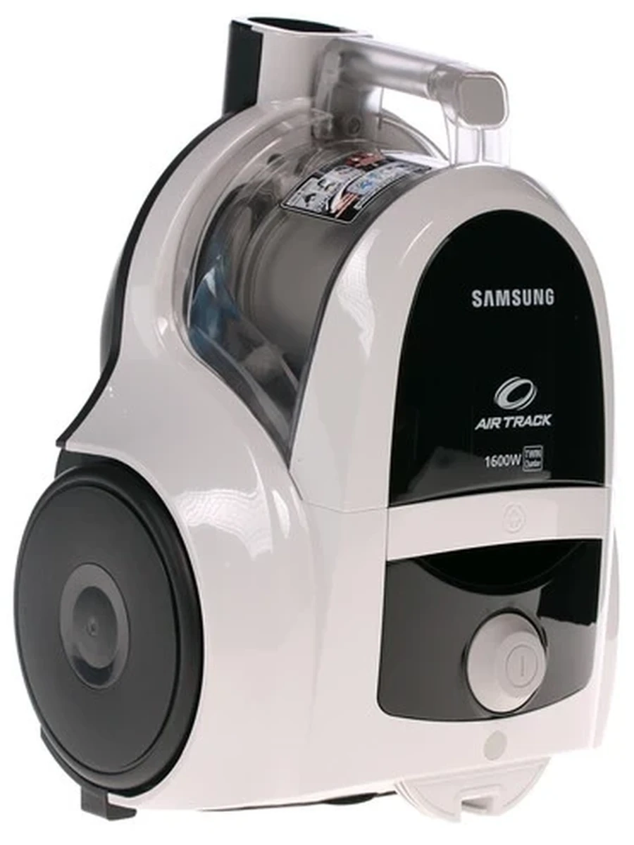 Пылесос Samsung SC4520 (VCC4520S3S/XEV) [1600 Вт, всасывания 350 Вт, сухая уборка, циклонный фильтр, 1,3 л] белый