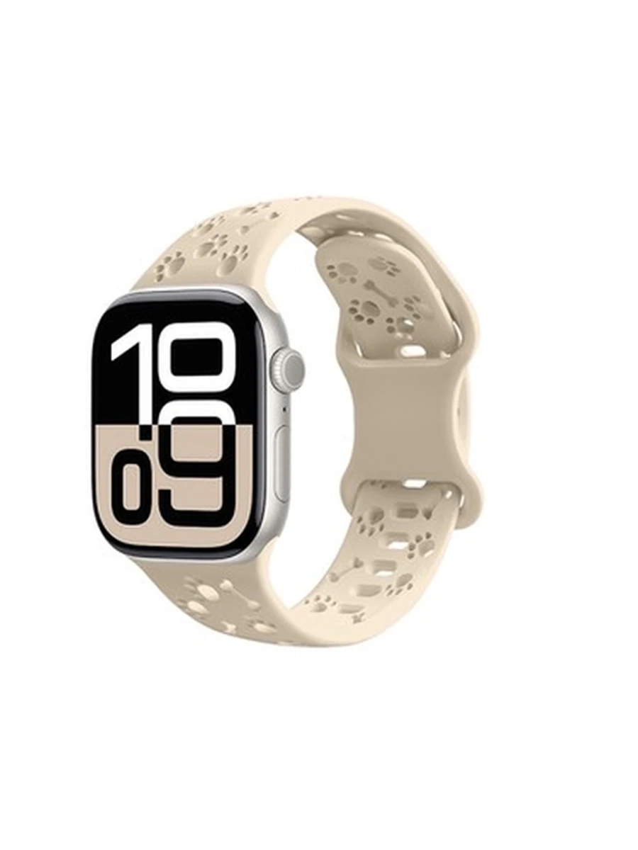 Ремешки HOCO iWatch WA38 Time series solid color silicone strap(44/45/46/49mm) milk tea