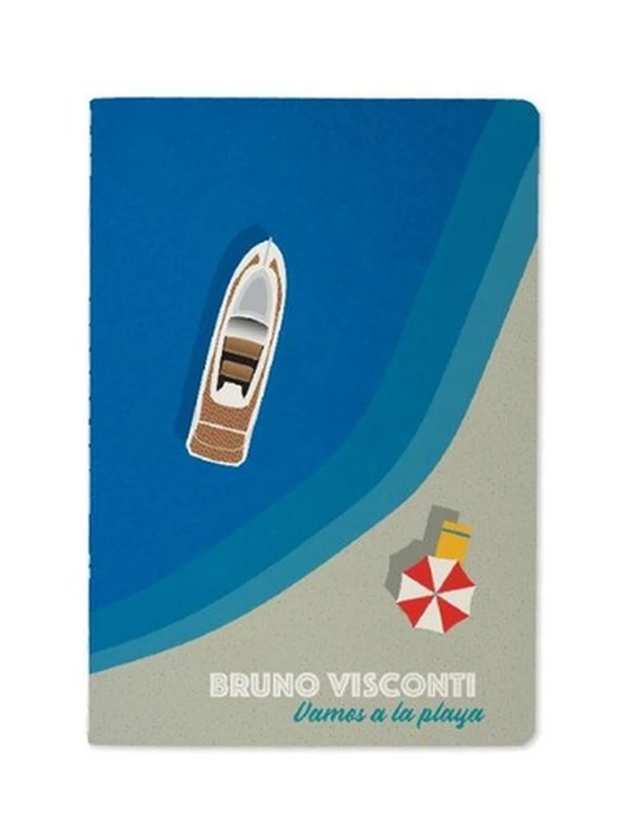 ТЕТРАДЬ А5, Bruno Visconti "ПЛЯЖ" 40л. клетка