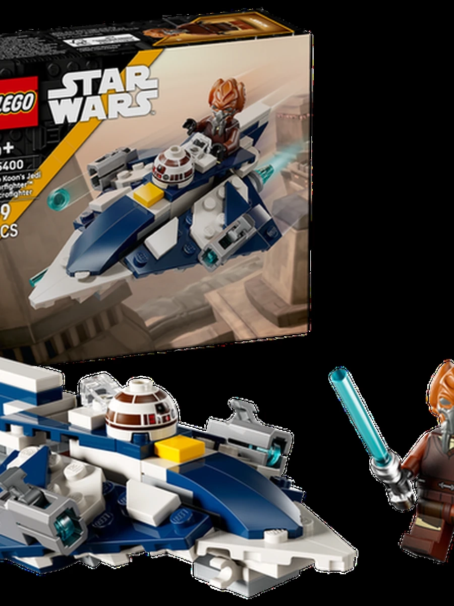 Lego 75400 Звездные войны Микрофайтеры: звёздный истребитель джедая Пло Куна