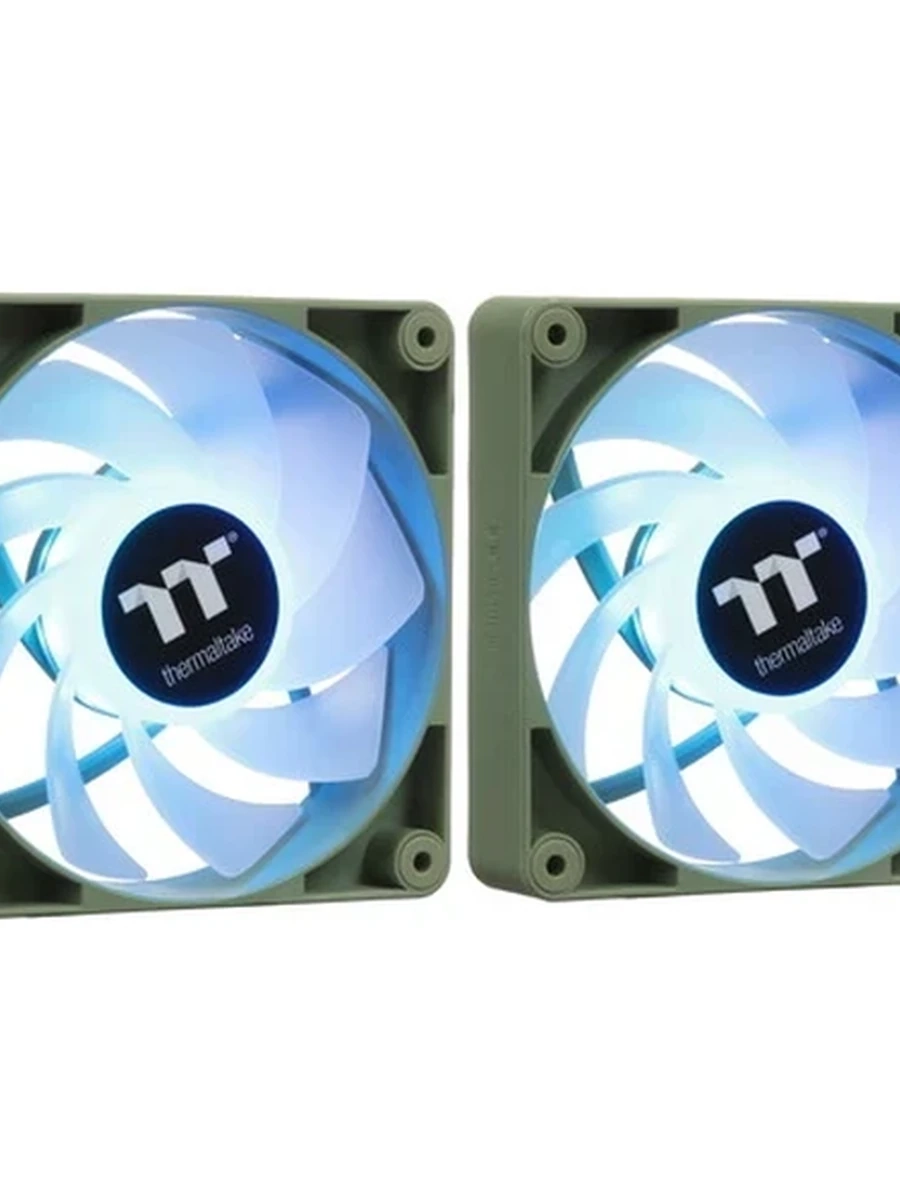 Вентилятор Thermaltake CT120 ARGB Sync PC Cooling Fan Matcha Green 2 Pack [CL-F200-PL12MG-A] (120х120, 2000rpm, 9-pin)
