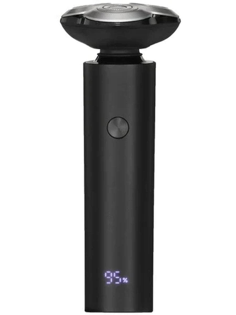Электробритва Xiaomi Electric Shaver S301 [черный, роторная, бритье: влажное/сухое, головок - 3, питание - от аккумулятора]