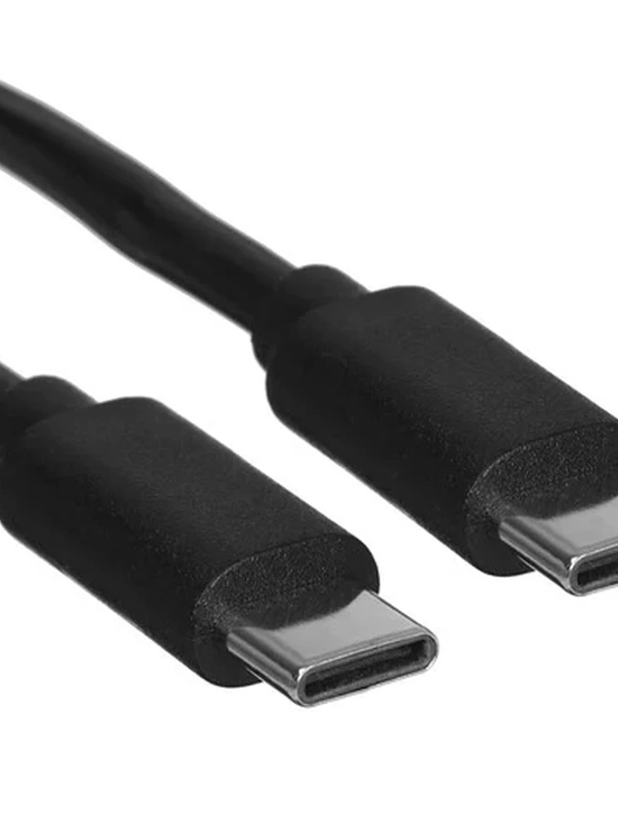Кабель USB-C - USB-C Aceline (1м, 60W, 3А, Круглый, PVC оболочка, PVC коннекторы, Черный, обычный)[ADCC3AOPP10RBGB]