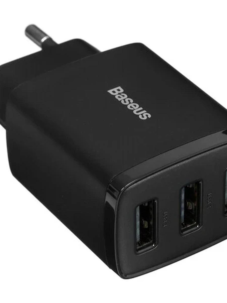 СЗУ Baseus Compact Charger 3U 17Вт Black (CCXJ020101)