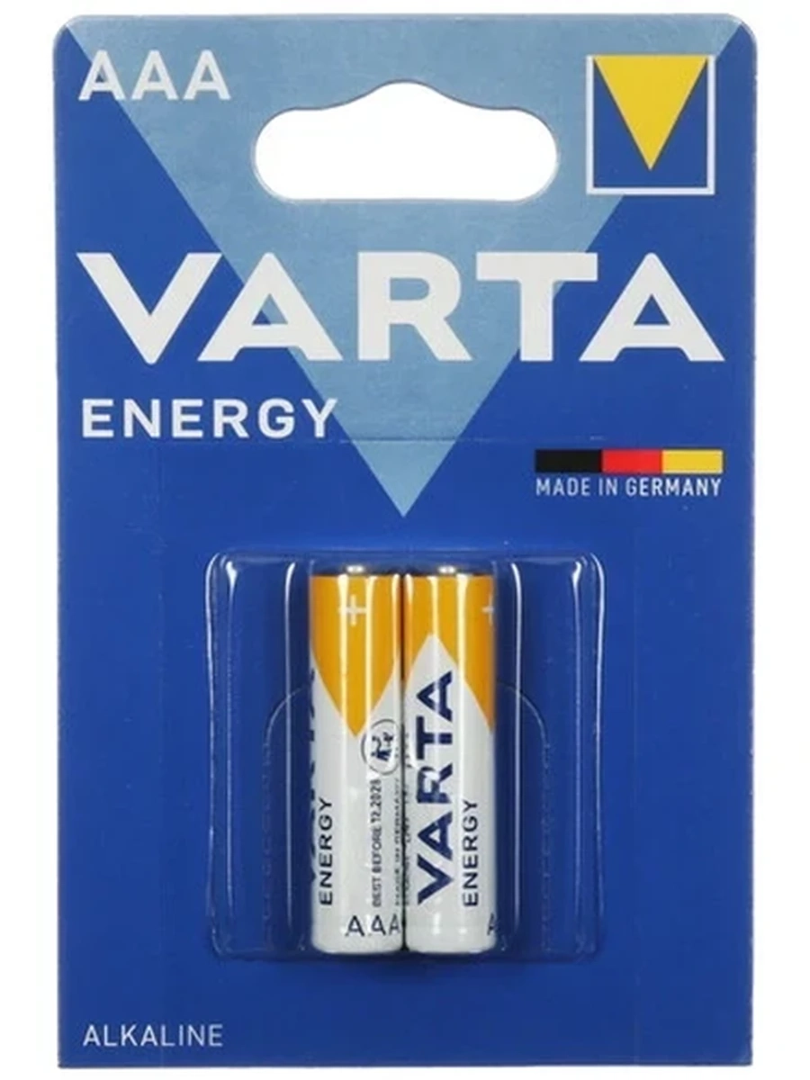 Батарейка Varta Energy [AAA, Щелочная, 2 шт.]