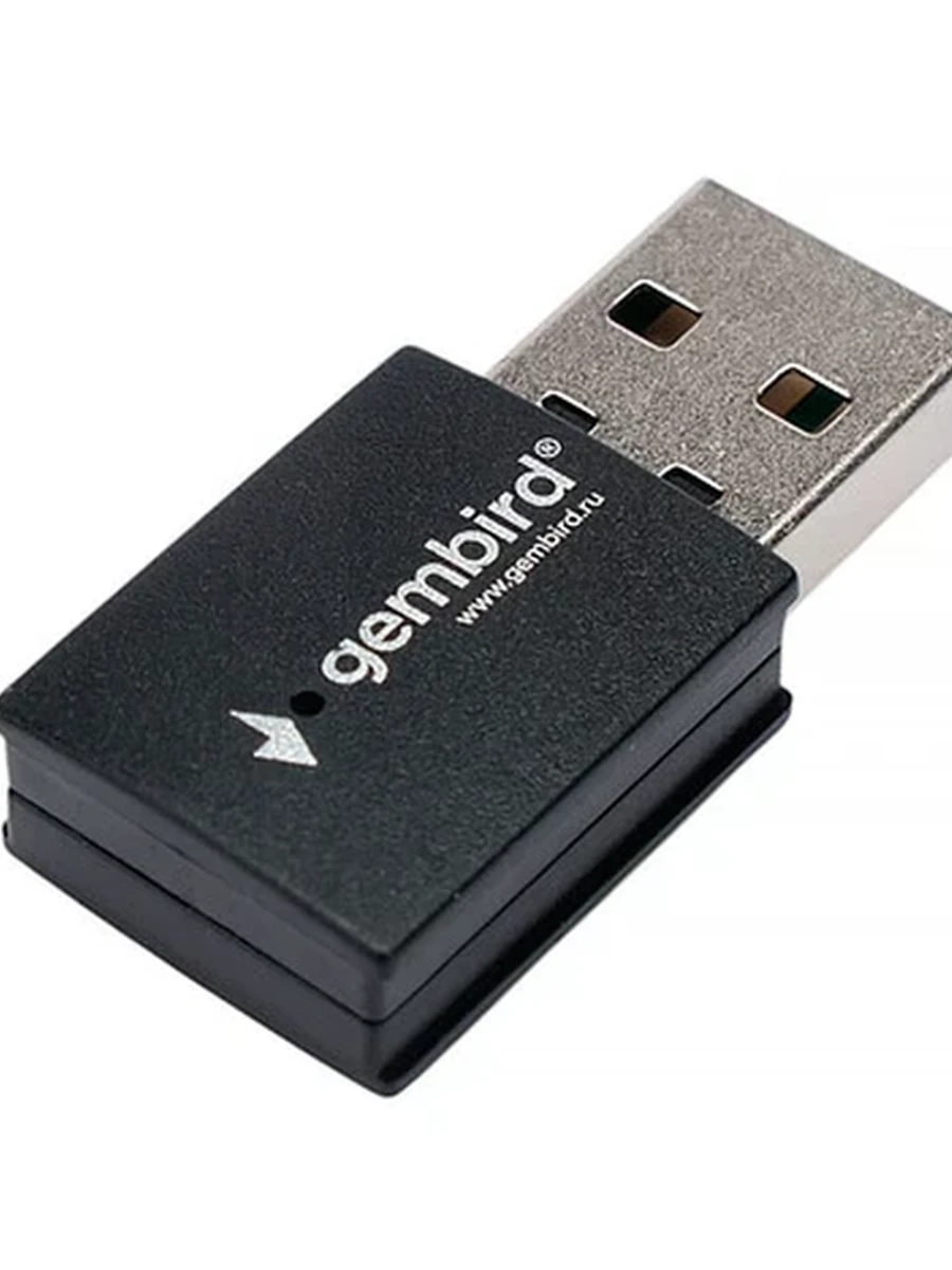 Сетевой адаптер WiFi+Bluetooth Gembird, 150 Мбит, мини, USB, 802.11b/a/g/n/ac