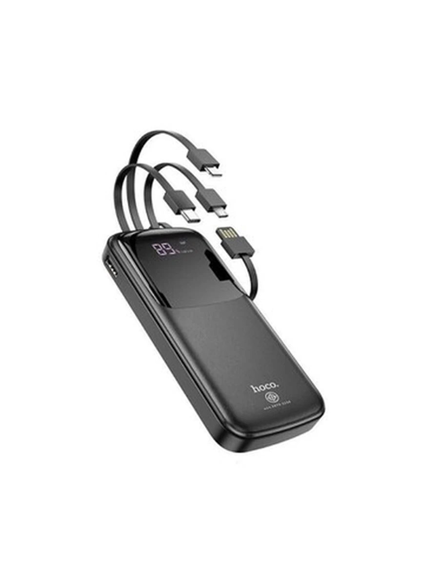 Power Bank HOCO DB07 large screen power bank(10000mAh) (Black)
