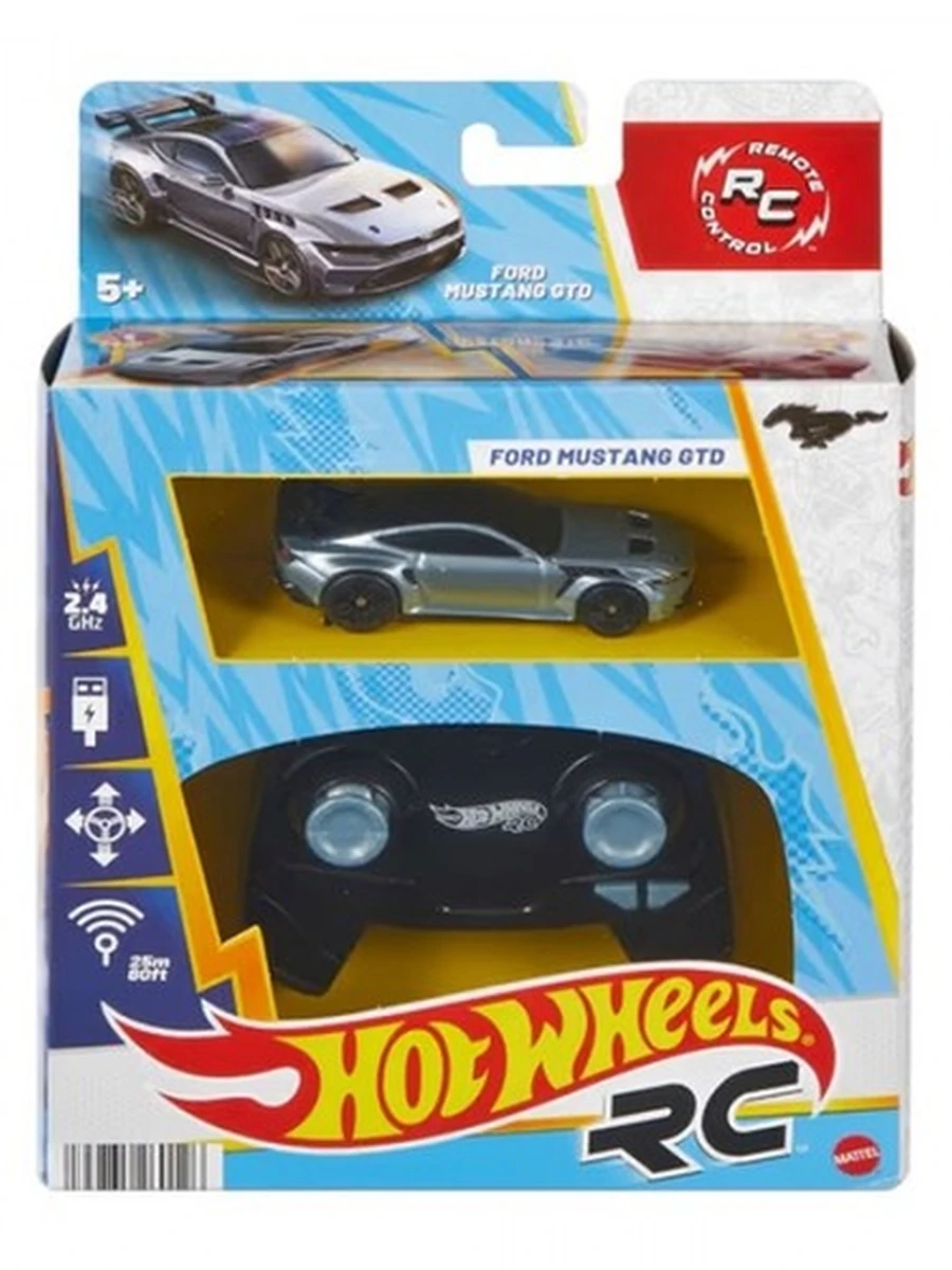 JBH04 Радиоуправляемая игрушка Hot Wheels 1:64  Ford Mustang GTD