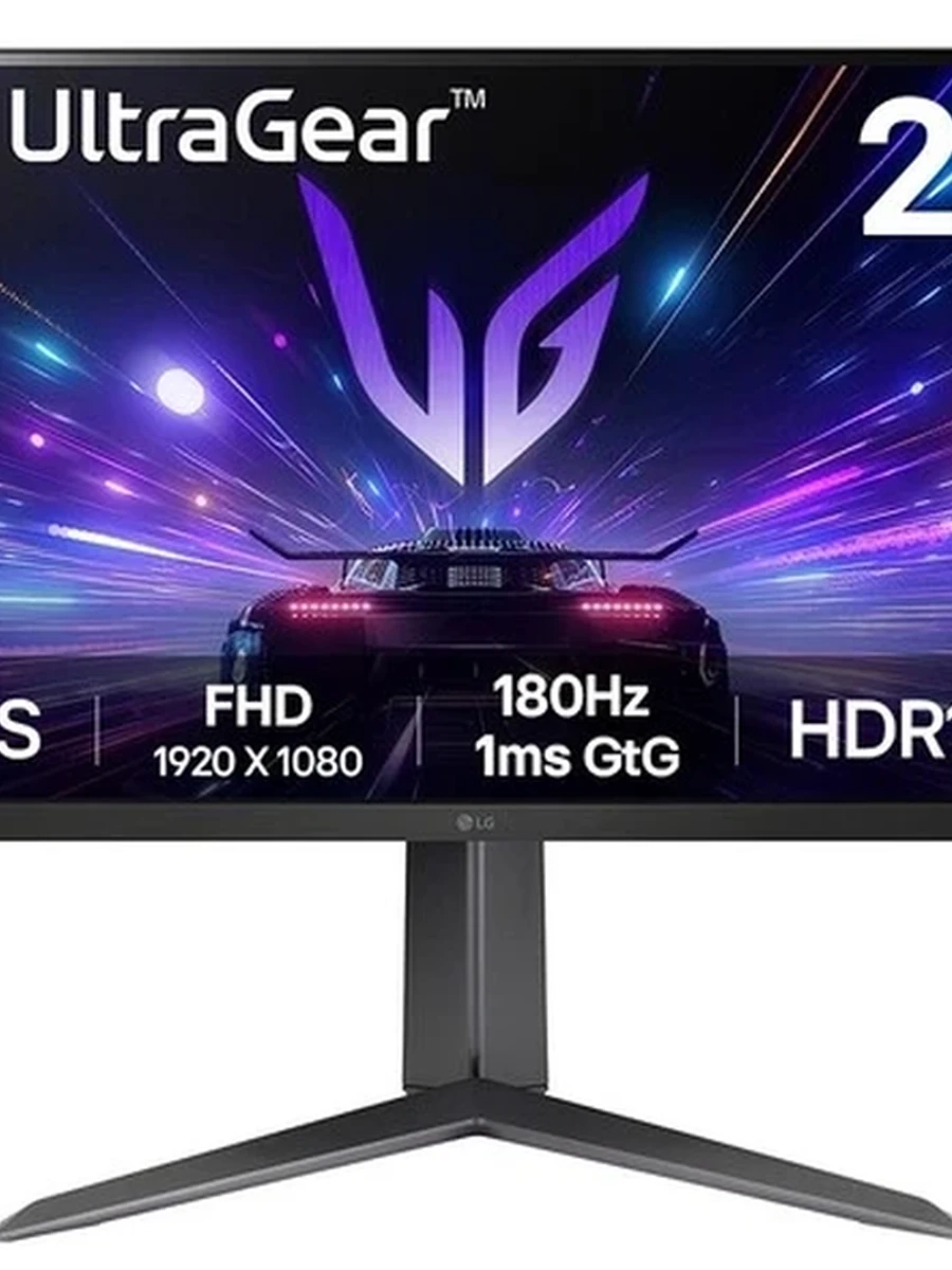 Монитор LG 27" 27GS65F-B [180Hz, 1920x1080, IPS, 1 ms, 300 cd/m², HAS, Pivot, HDMI, DP, HDR10]